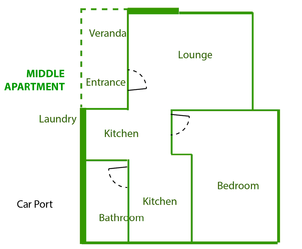 Middle Apartment Floor Plan