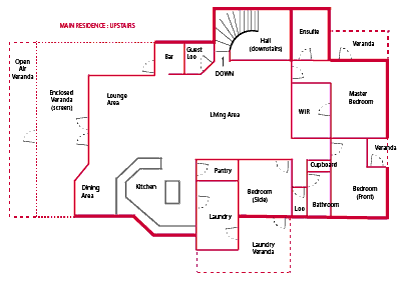 Upstairs Floor Plan