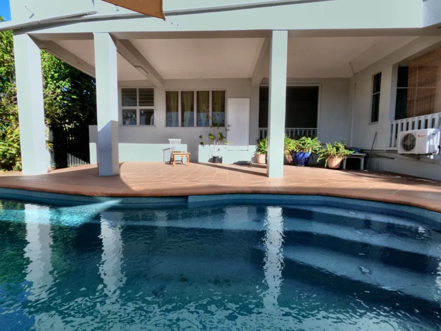 The Back Apartment seen from the garden at Nadi Beach
