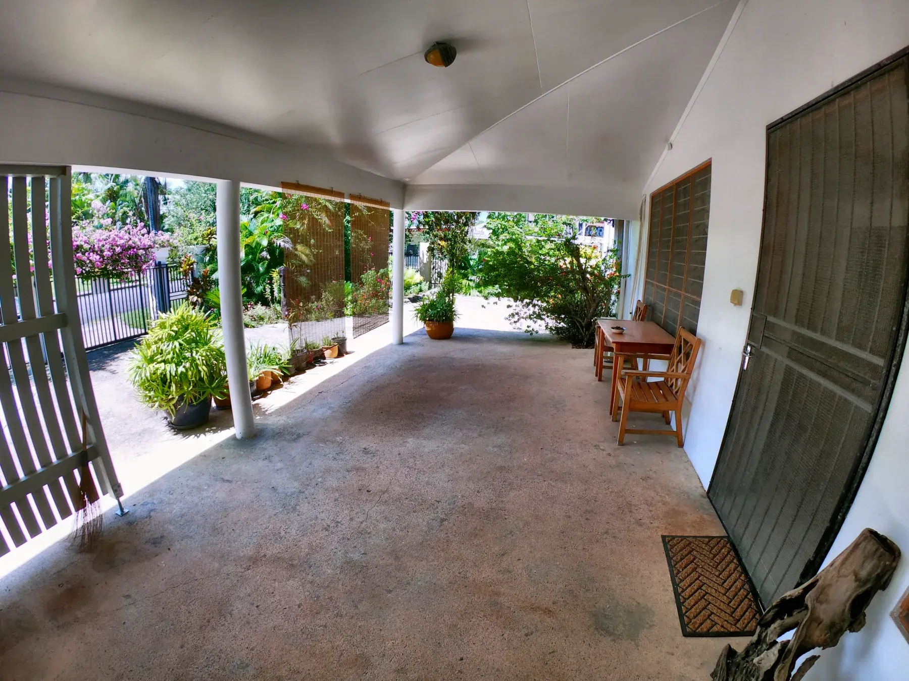 The Front Apartment at Nadi Beach, looking out from the veranda