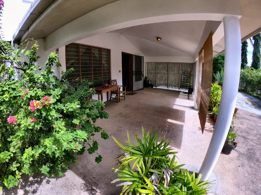The private veranda of the Front Apartment