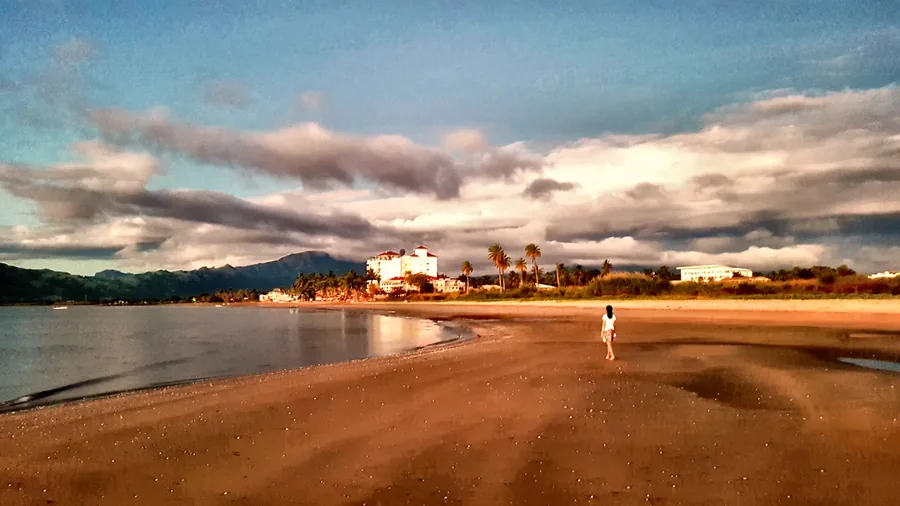 Wailoaloa Beach, less than a minute's walk from Nadi Beach Apartments